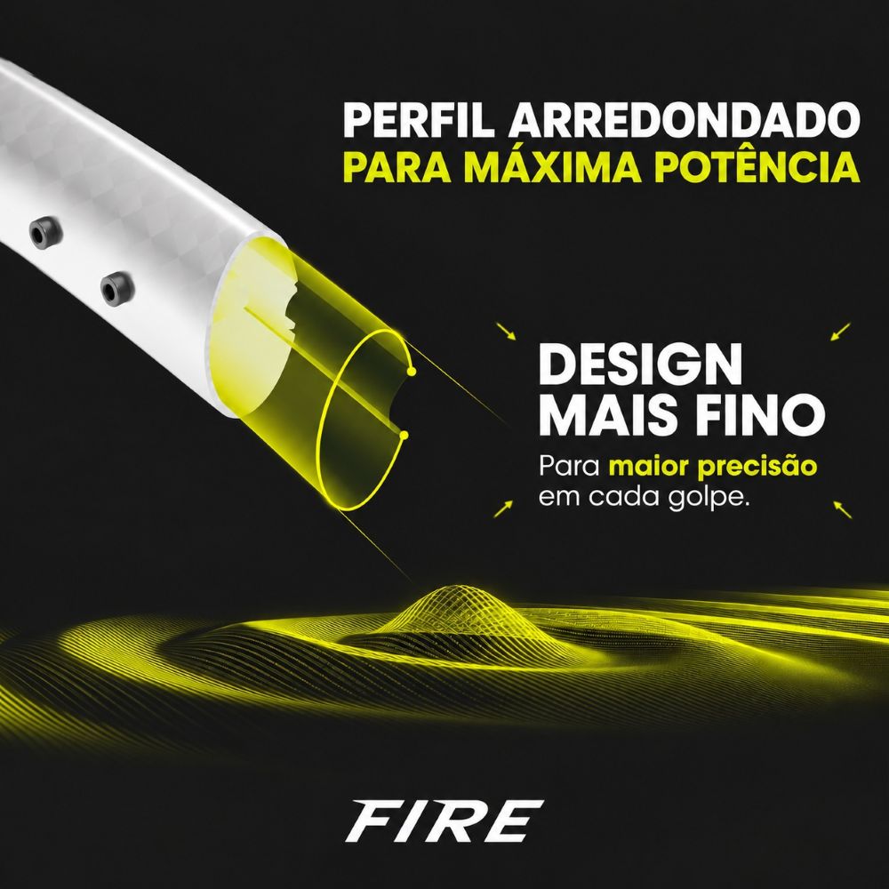 Miniatura 11.0 de Raquete de T&ecirc;nis Fire 260 Branco Tecnifibre