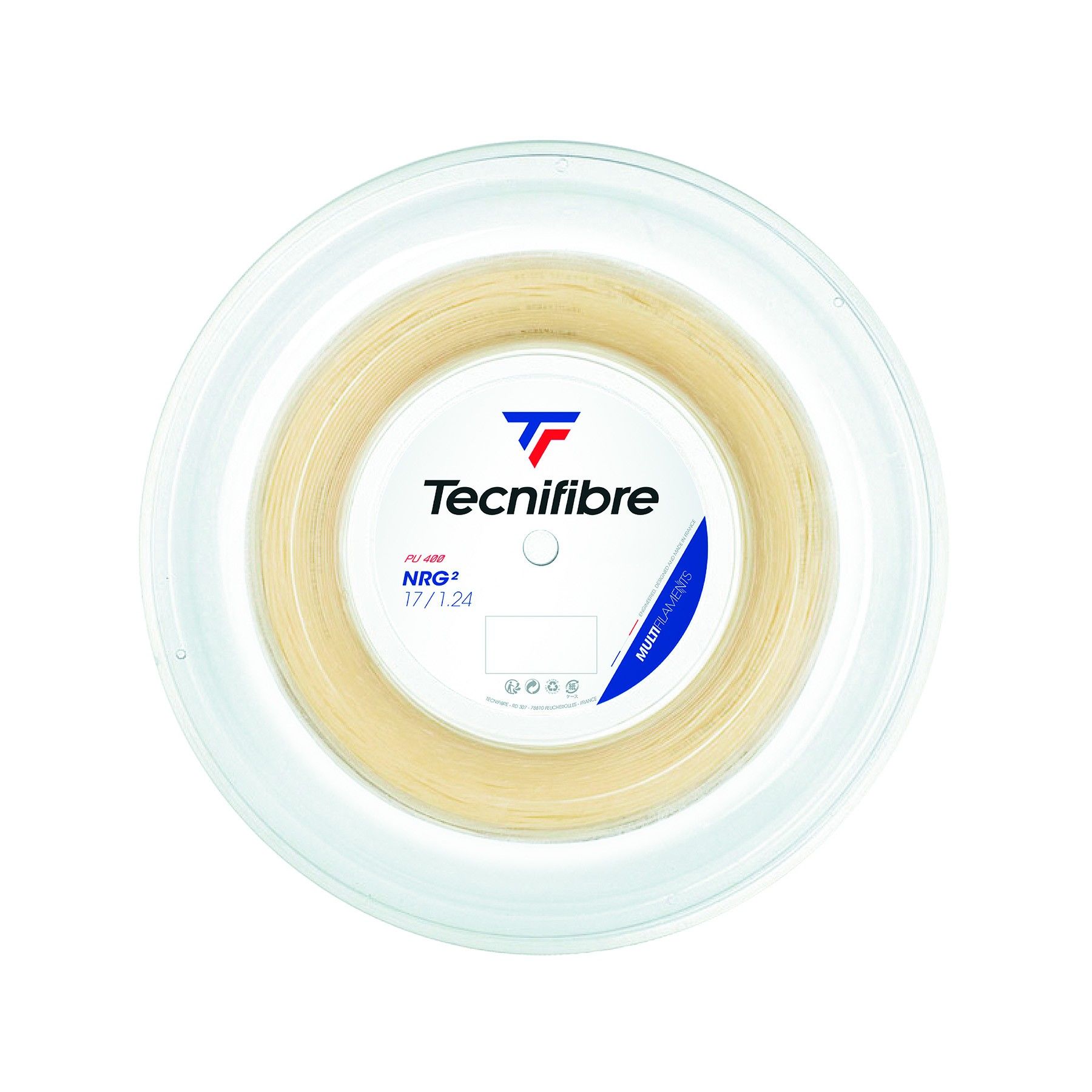 Corda Bobina 200M NRG2 1,24 Branco Tecnifibre