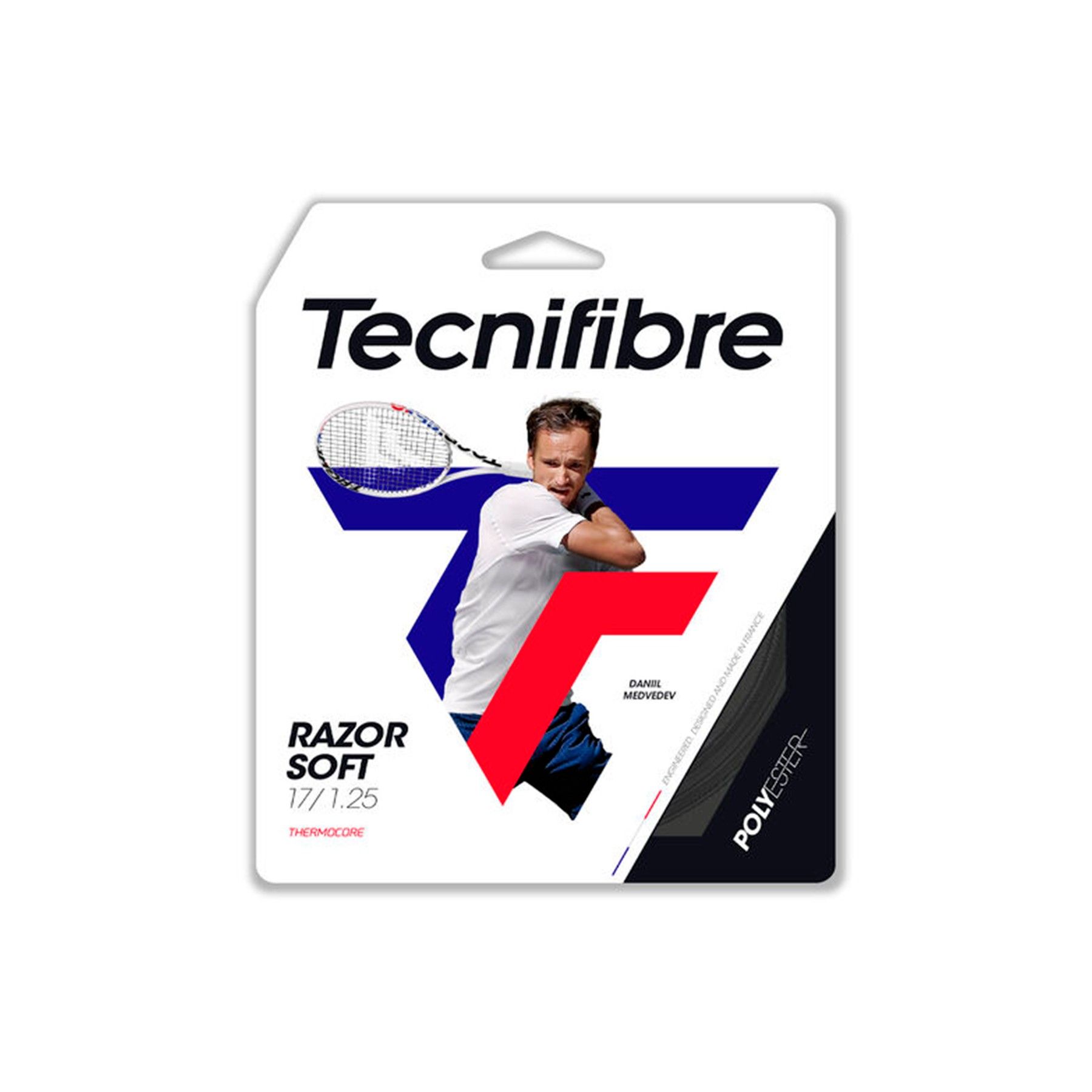 Corda Set Razor Soft 1,25 Tecnifibre Branco