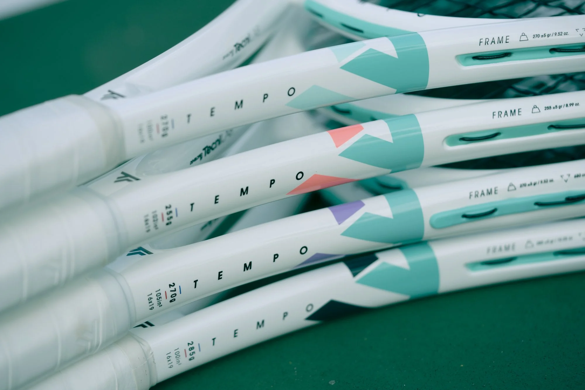 Miniatura 5.0 de Raquete Tempo Team Branco Tam G2 Tecnifibre